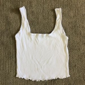 Women’s white tank top